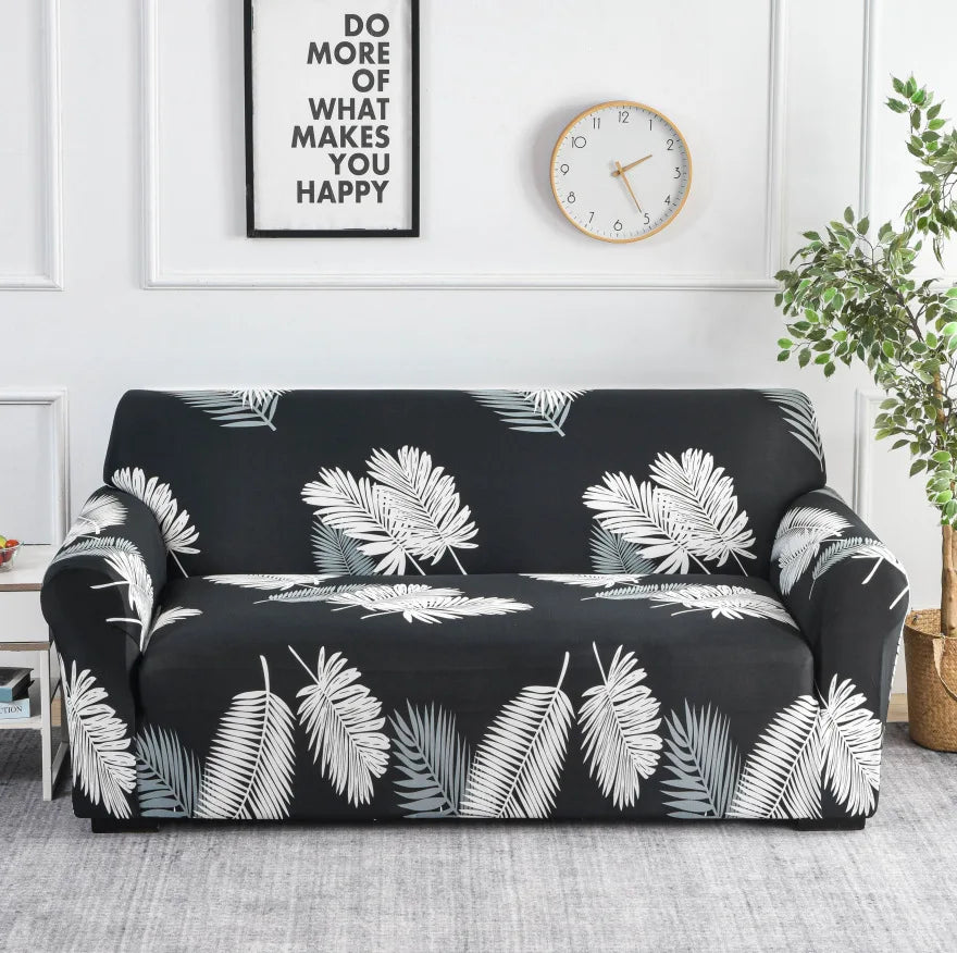 Flower Printed Elastic Sofa Cover