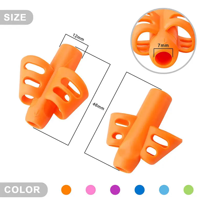 Tripod grip shaped Pencil gripper
