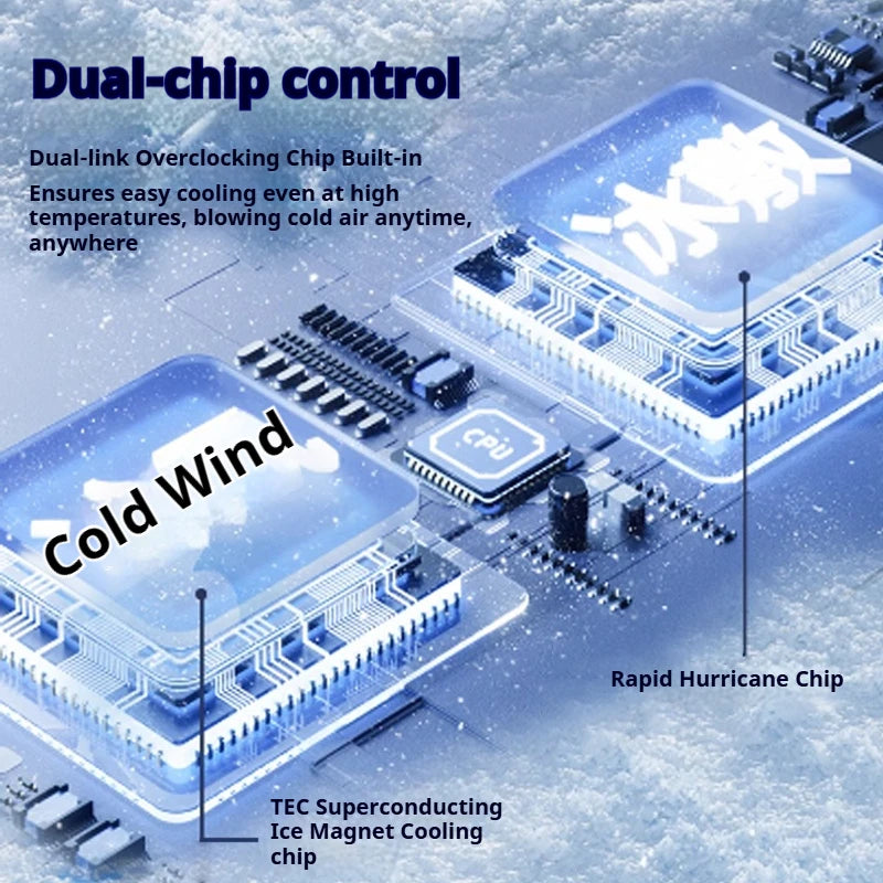 Ice compress high-speed cooling fan