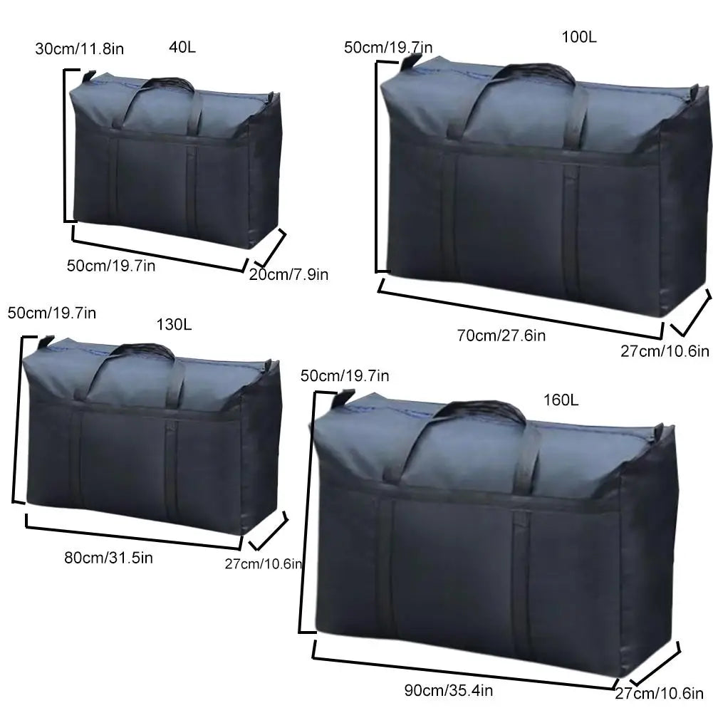 40/100/130/160L Extra Large Waterproof Moving Luggage Bags