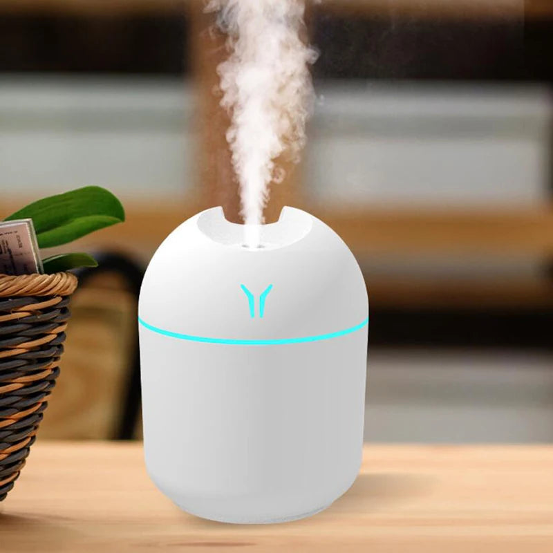 Mini Air Humidifier Aroma Essential Oil Diffuser with LED Color Lamp