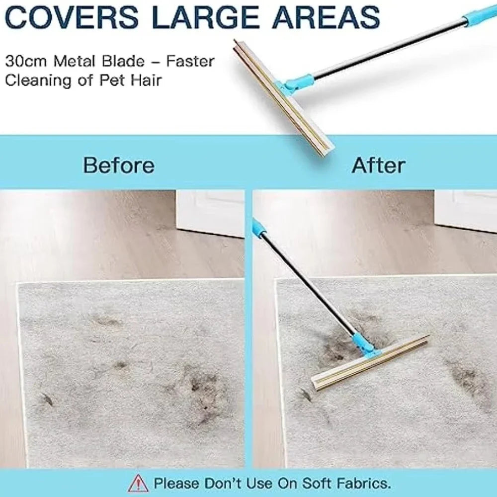 Carpet Rake Pet Dog Cat Hair Remover Set