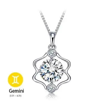 Crystal zodiac signs Pendant Necklace