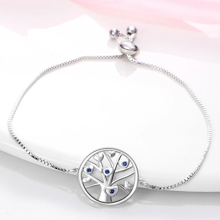 925 Silver Lucky Symbol Zircon Bracelet