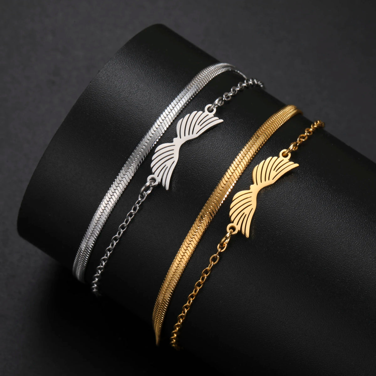 Angel Wing Pendant Bracelet
