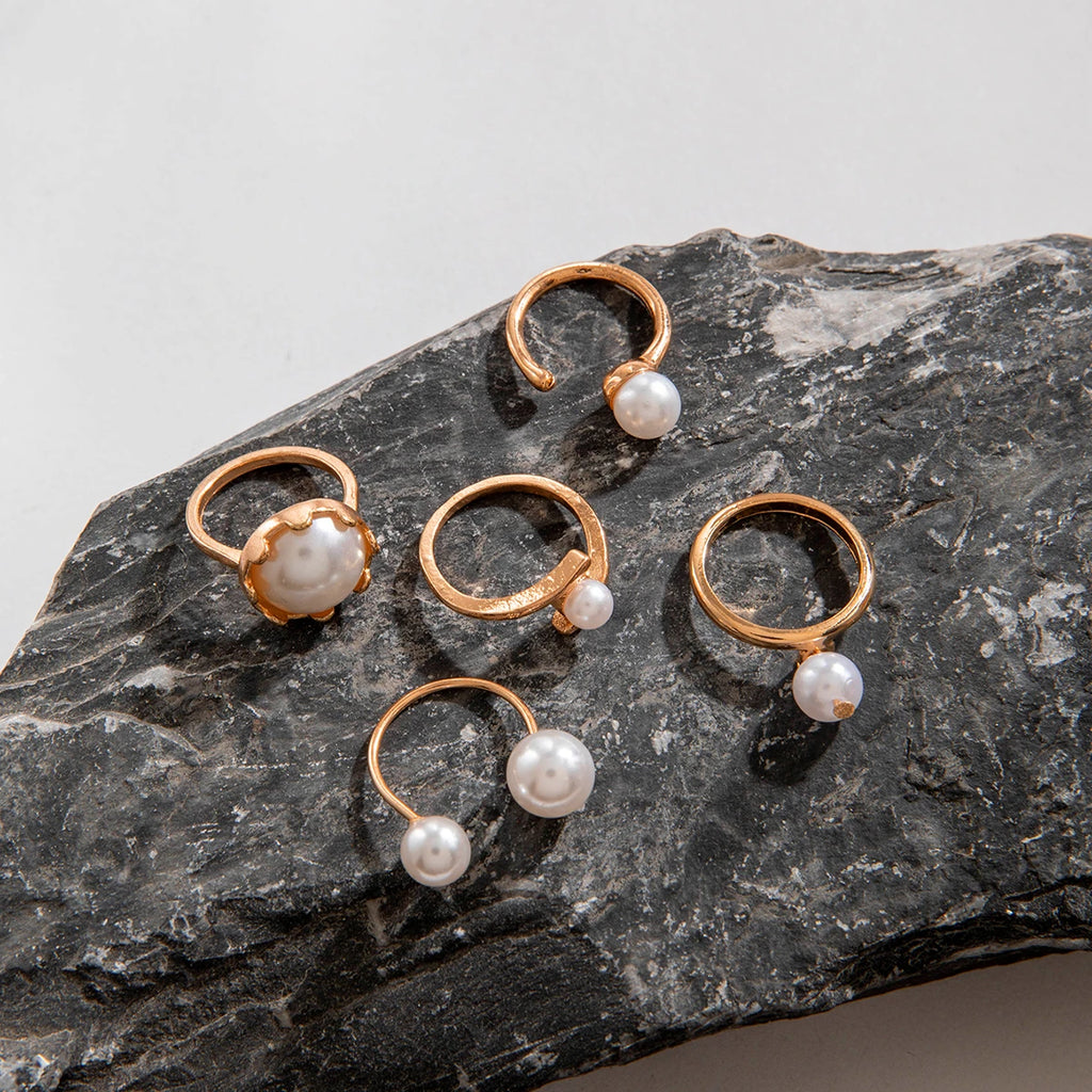 Pearl Open Ring Sets