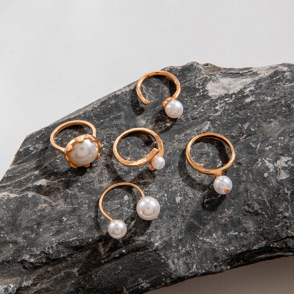 Pearl Open Ring Sets