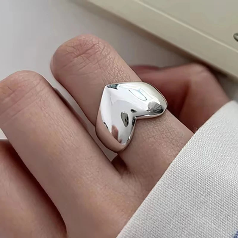 925 Sterling Silve Love Heart Ring