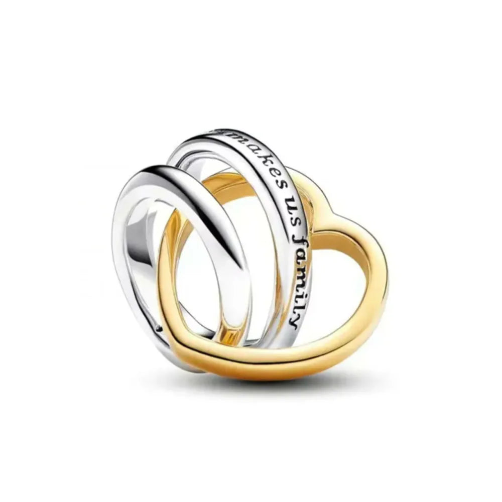 Gilded series 925 silver bracelet charm