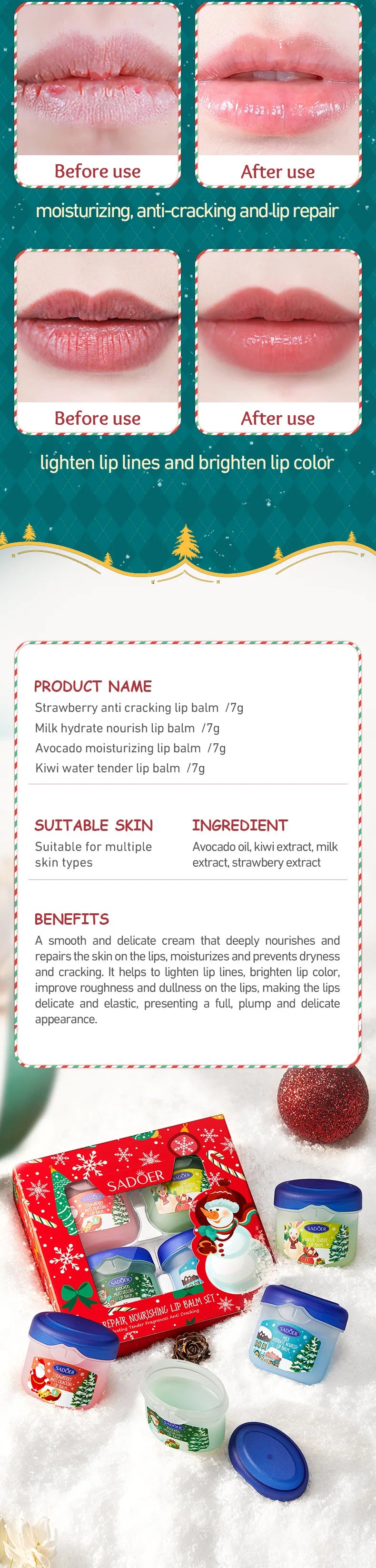 Christmas Lipstick Gift Box