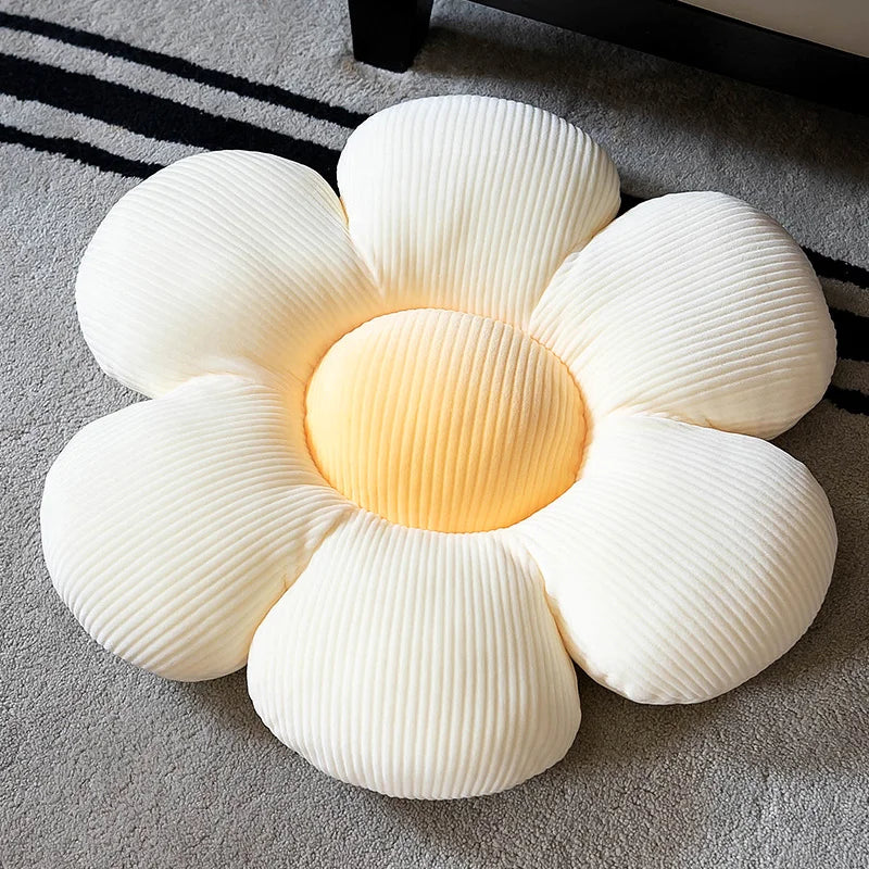 Stuffed Six Petal Flower Cushion