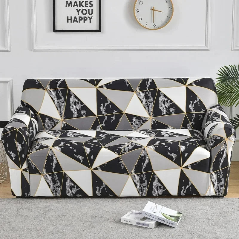 Flower Printed Elastic Sofa Cover