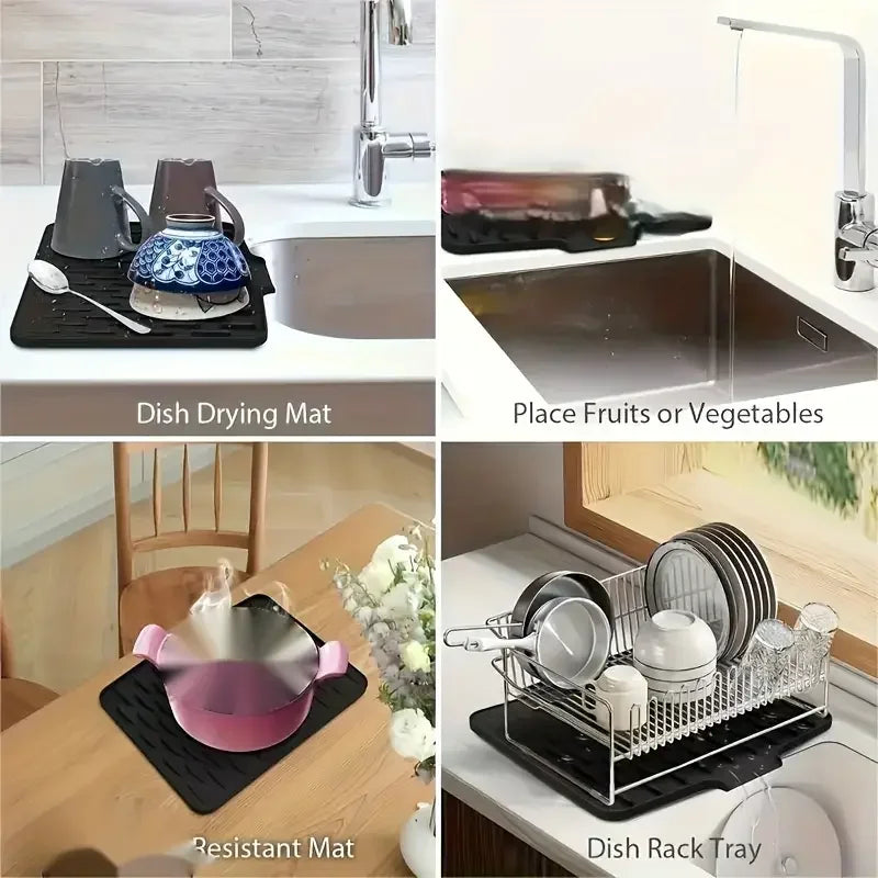 Silicone Dish Drying Mat for Kitchen