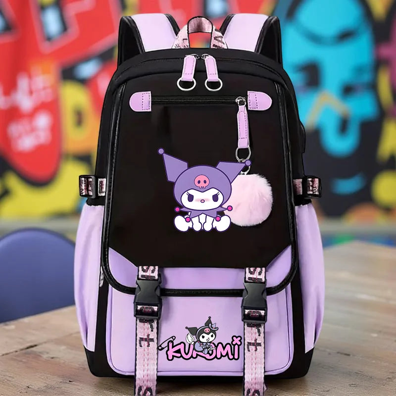 Kuromi Print Backpack