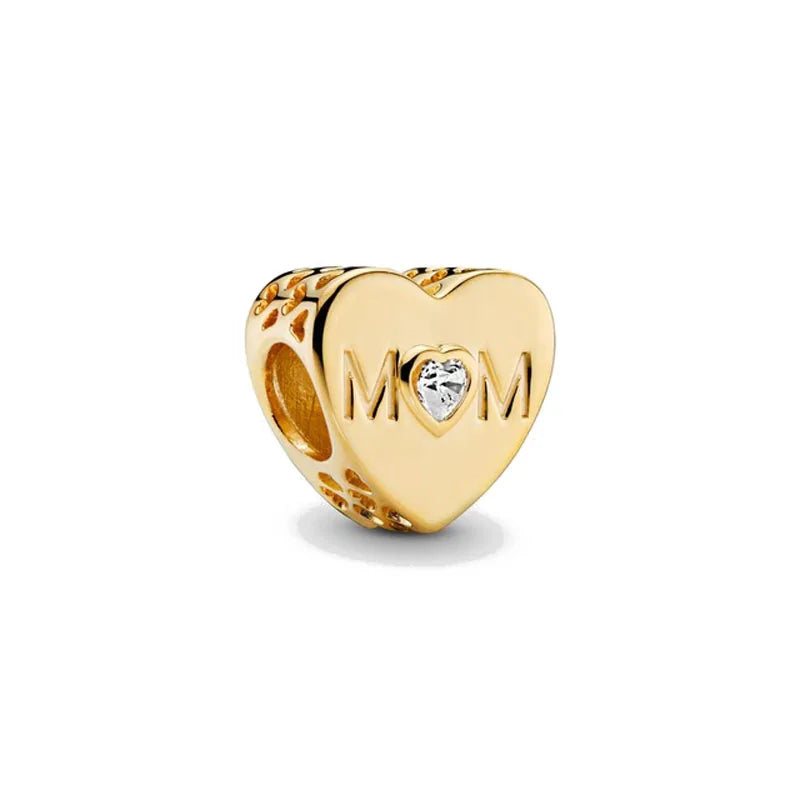 Gilded series 925 silver bracelet charm
