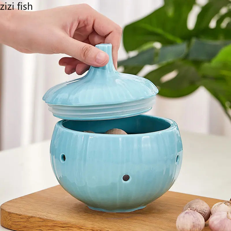 Onion Shape Ceramic Jar
