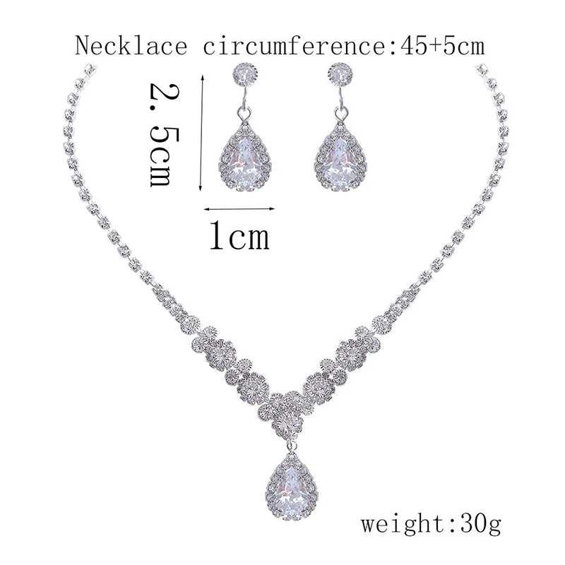 Women's Necklace Earrings Set