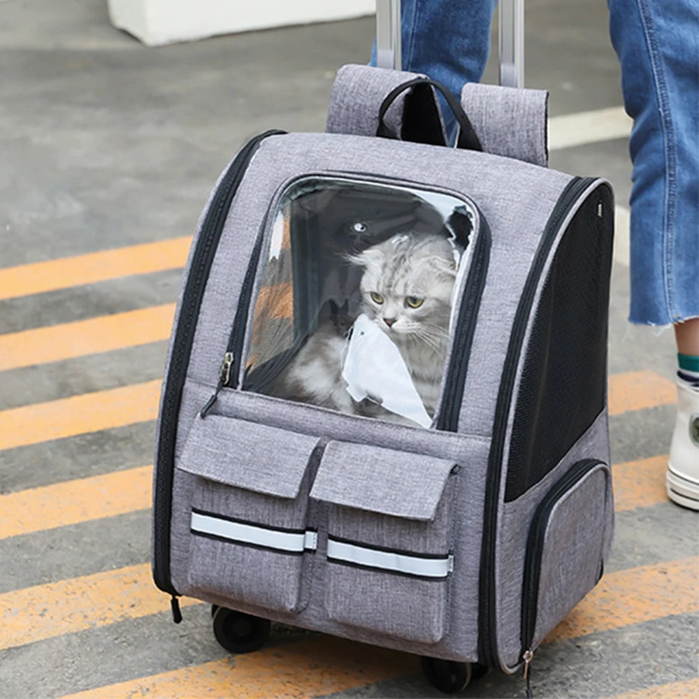 New Oxford Trolley Case Cat Carrier