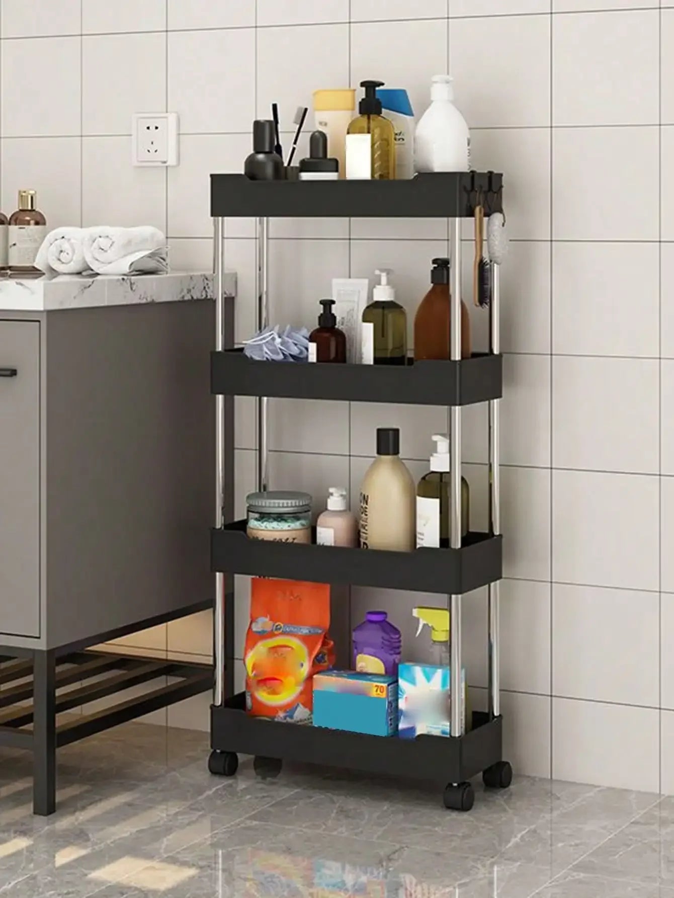 3/4 Tier Movable Gap Storage Rack