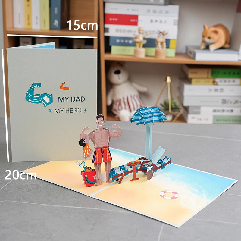 3D Pop-Up Father's Day Greeting Card