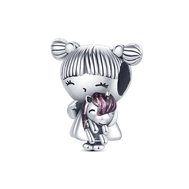 925 SilverCute Cartoon Series Charm