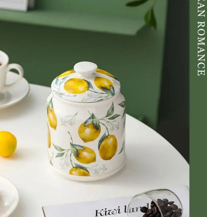 Nordic Style Ceramic Jar with Lid