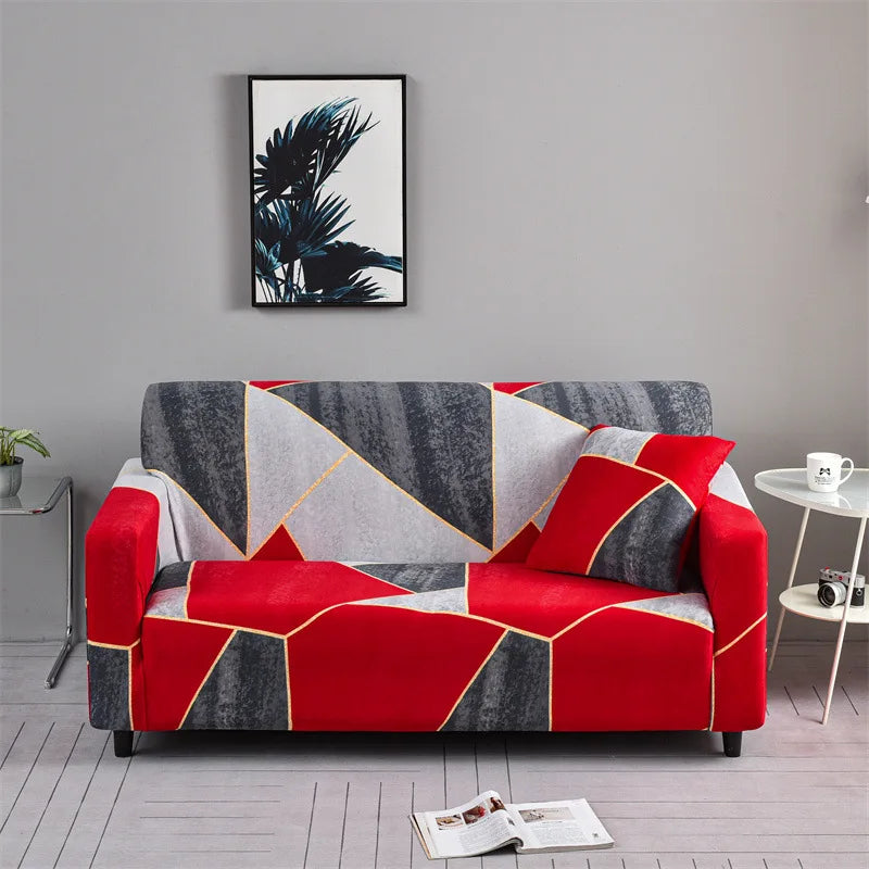 Flower Printed Elastic Sofa Cover