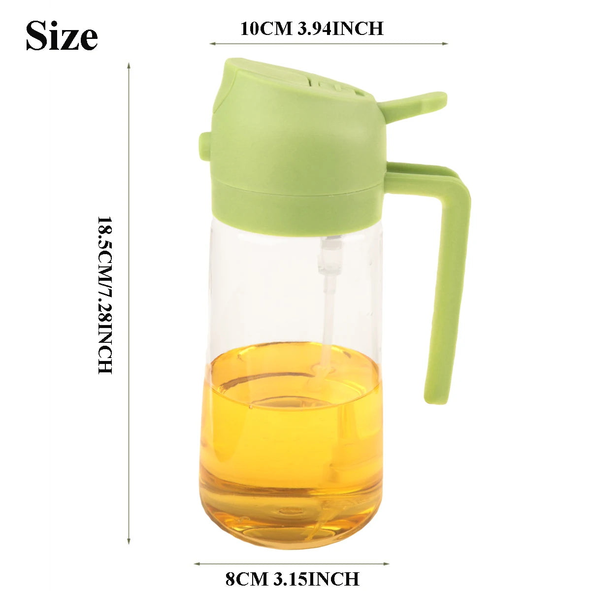 2 in 1 Olive Oil Dispenser and Oil Sprayer