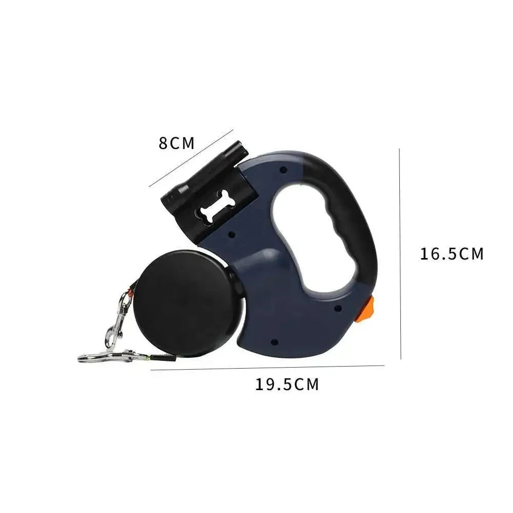 Auto Retractable Double-Ended Dog Leash 3m