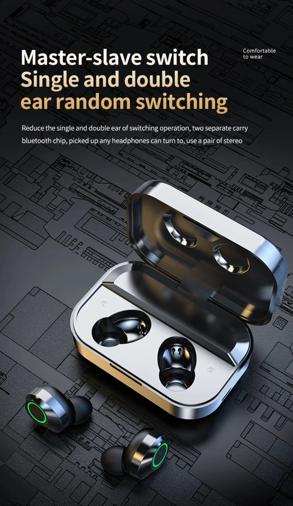 PHONEPACE Wireless gaming headphones Bluetooth 5.3 high-quality audio