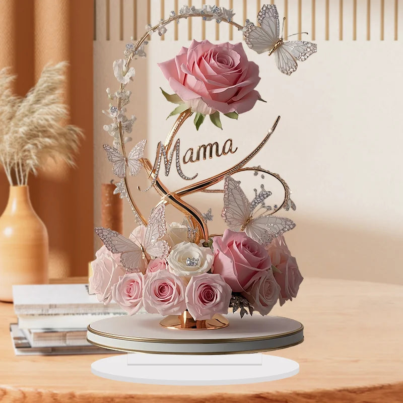 2D Acrylic Rose Table Decoration