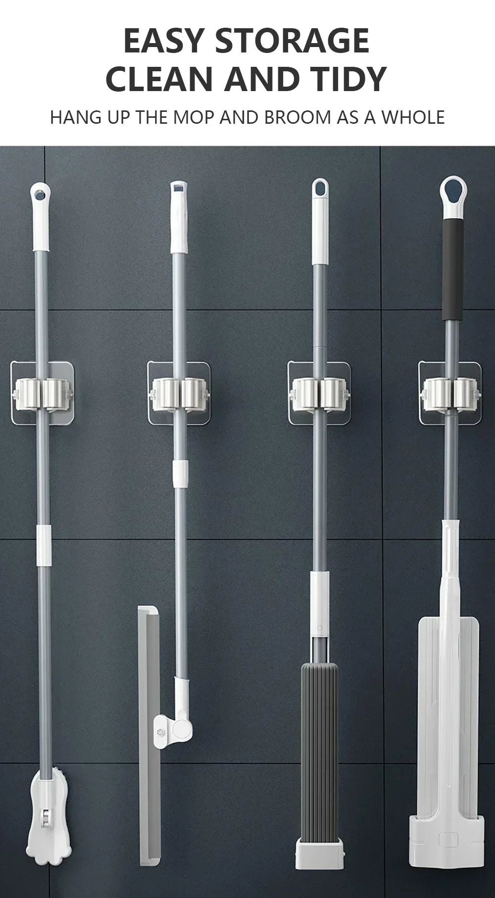 Wall Mounted Mop Holder