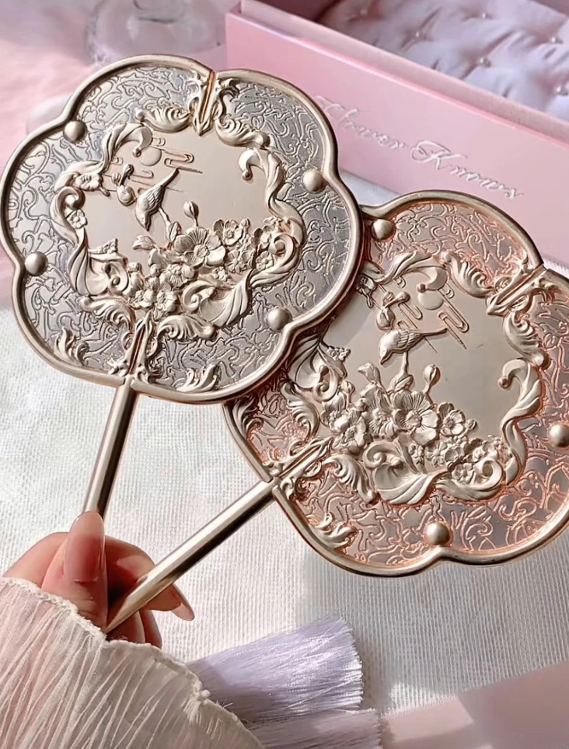 Flower Knows All Series Hand Held Mirror