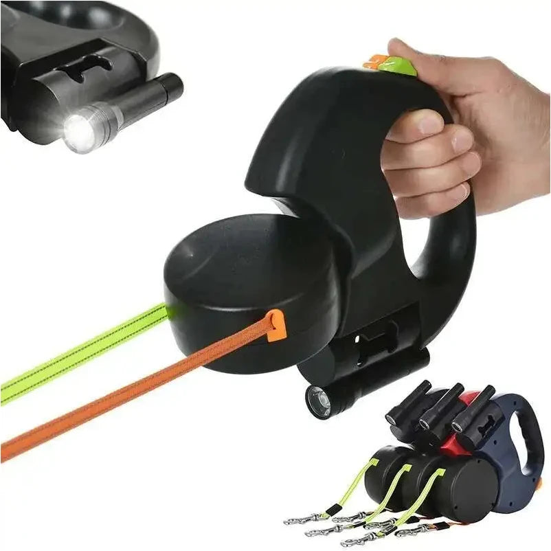 Auto Retractable Double-Ended Dog Leash 3m