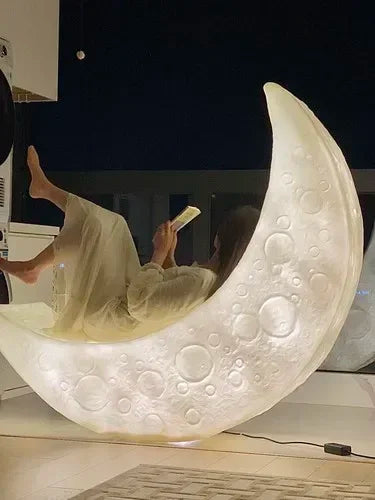 Moon floor lamp for living room or garden