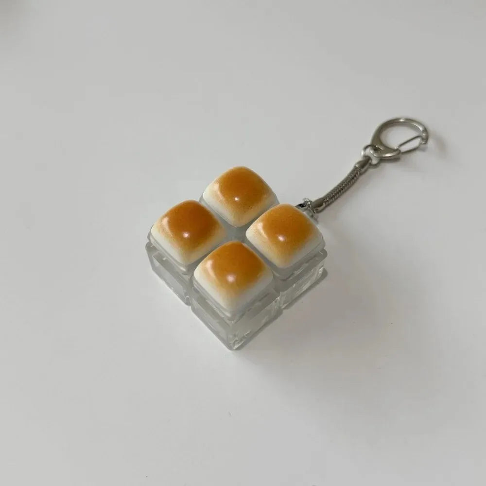 Bread Design Fidget Keychain