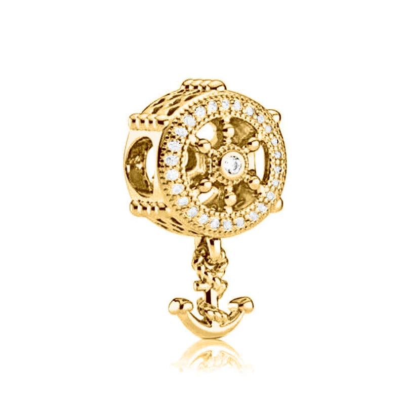 Gilded series 925 silver bracelet charm