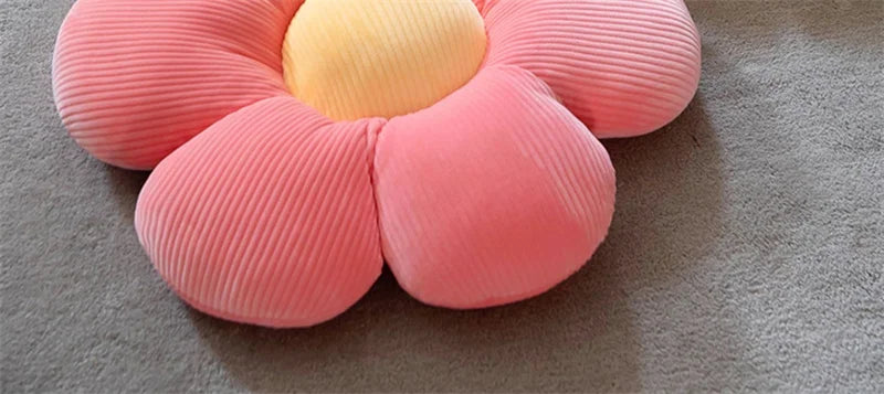 Stuffed Six Petal Flower Cushion