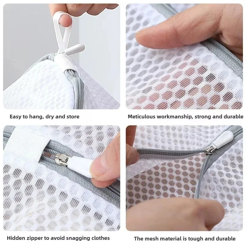 2Pcs Shoe Washing Bag Multi-functional Mesh Laundry Bag