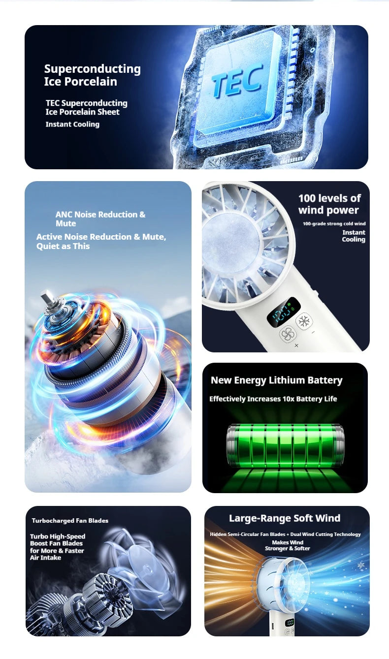 Ice compress high-speed cooling fan