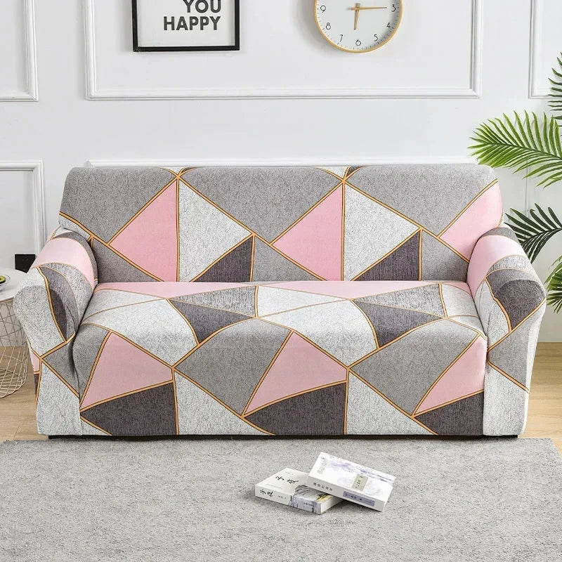 Flower Printed Elastic Sofa Cover