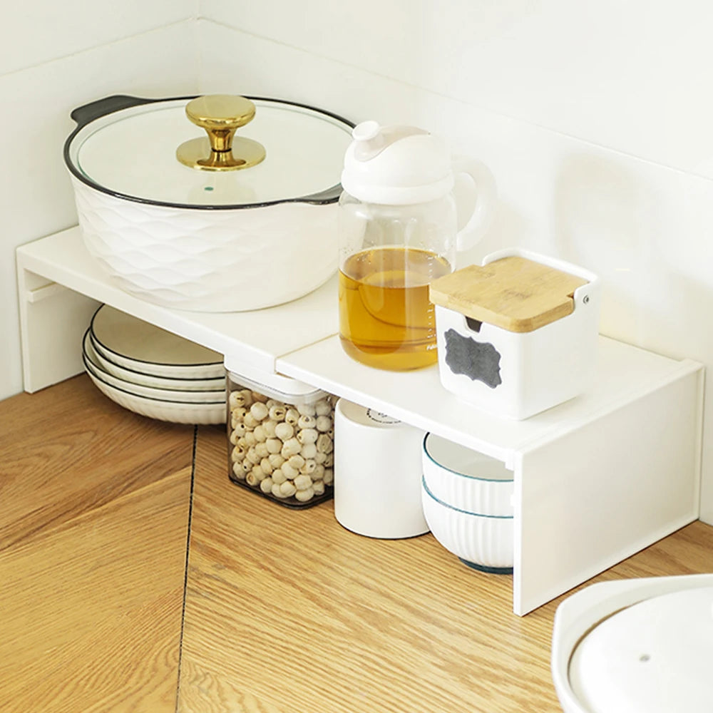 Telescopic Cabinet Divider Storage Rack