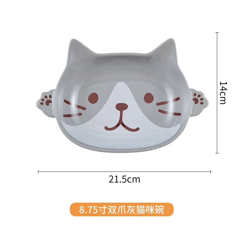 Japanese Cartoon Cat Ceramic Plate