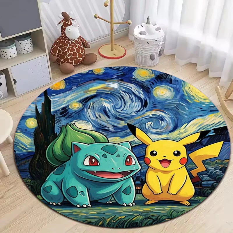 Pikachu Inspired Bedroom Nonslip Floor Mat