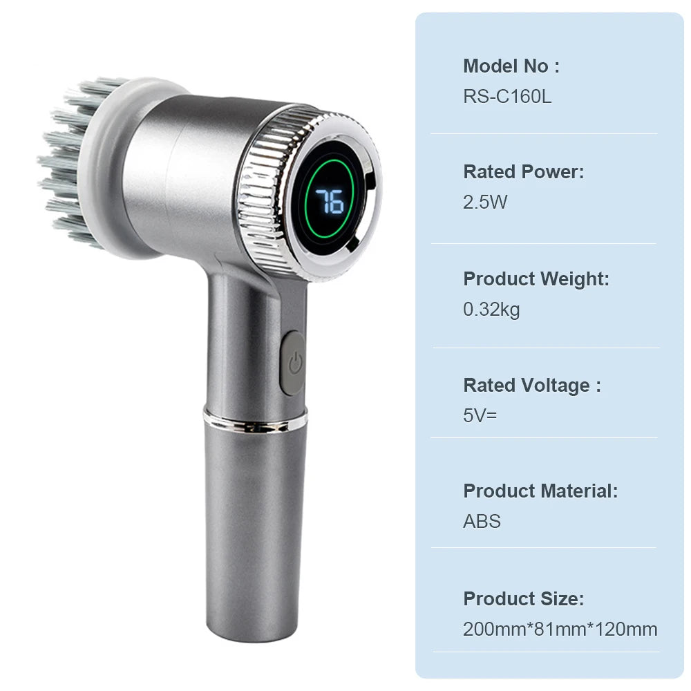 Electric Multifunctional Handheld Cleaning Brush