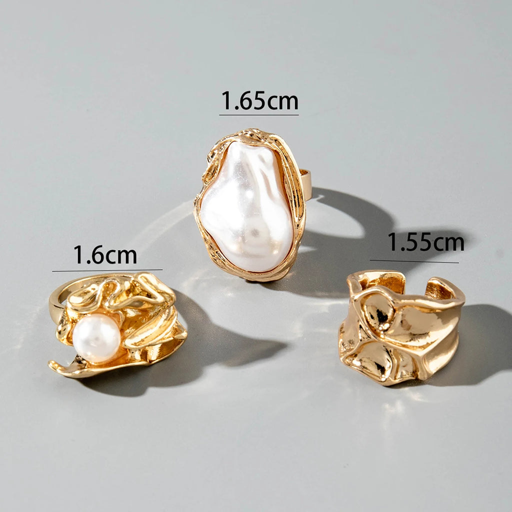 Pearl Open Ring Sets