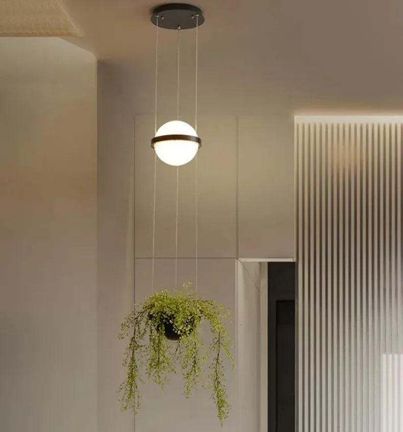 Modern Led Glass Ball Pendant Light