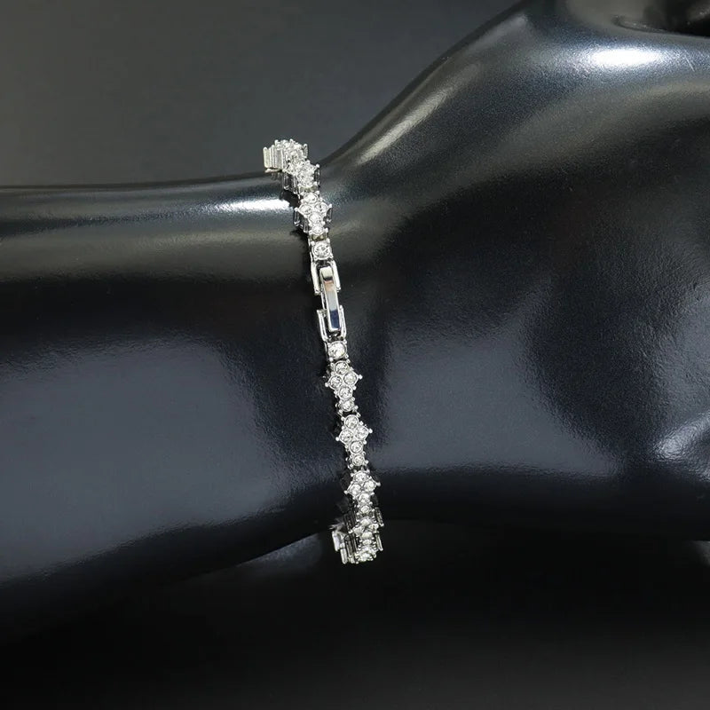 Star Cubic Zirconia Bracelet for Men