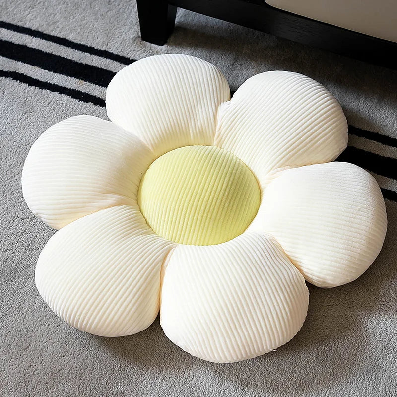 Stuffed Six Petal Flower Cushion