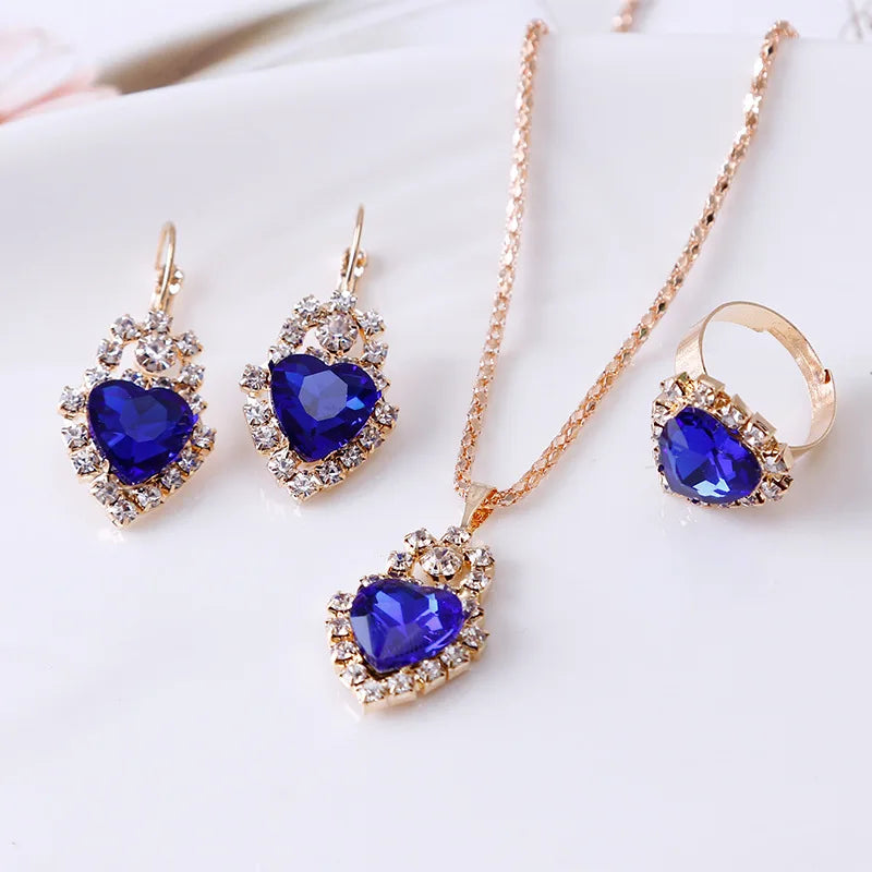 Gold-Color Zirconia Jewellery set
